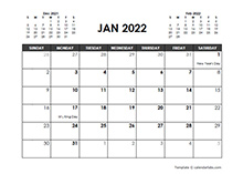 December 2022 Calendar Free Printable