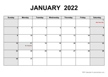 December 2022 PDF Calendar