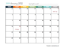 January 2022 Planner Template