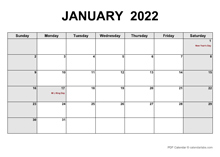 October 2022 PDF Calendar