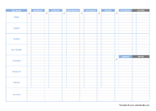 Weekly Student Calendar