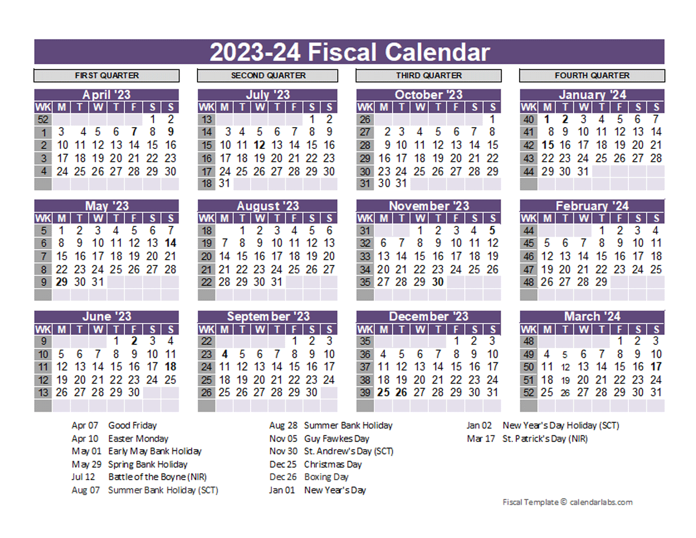 Fiscal Year 2024 Dates Cary Marthe