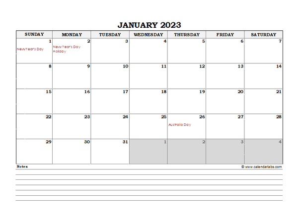 2023-australia-monthly-calendar-with-notes-free-printable-templates