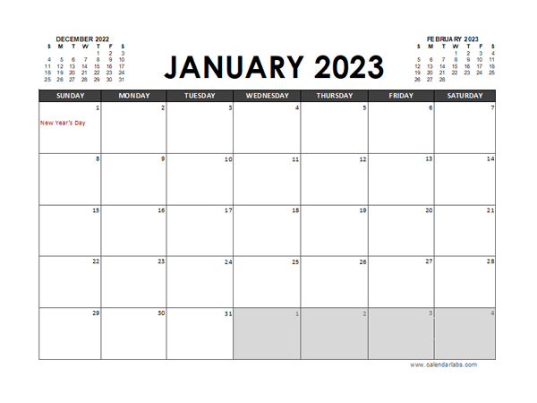 2023 Calendar Planner Canada Excel