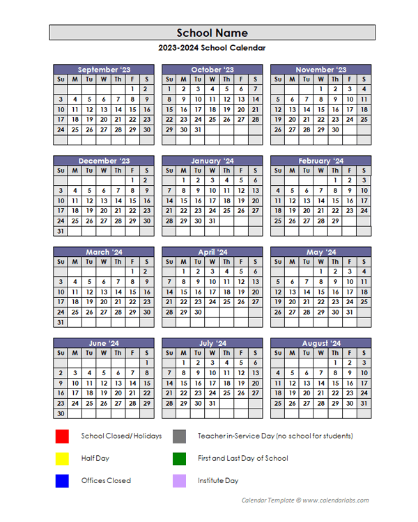 2023 Customizable Yearly Sep Calendar