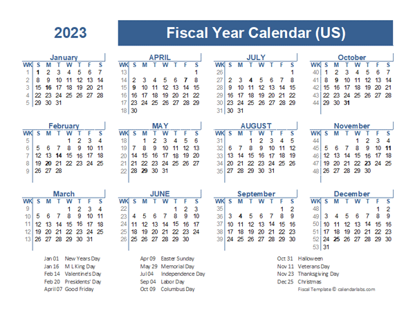 2023 2024 Fiscal Planner USA Free Printable Templates