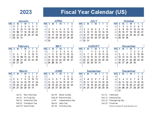 2023-2024 Fiscal Planner USA - Free Printable Templates