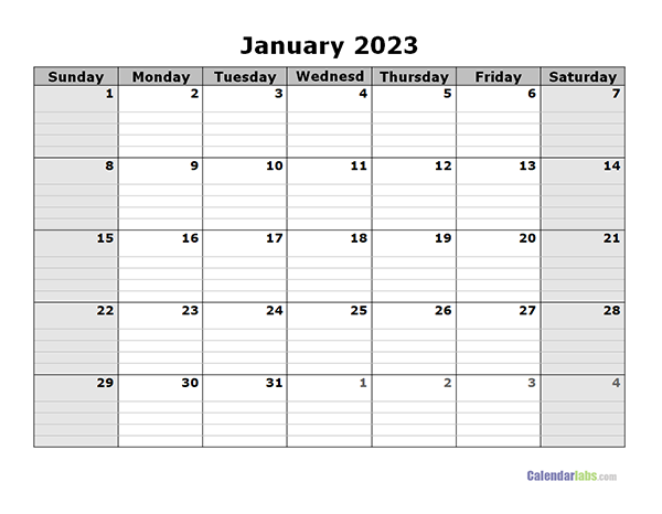 High Resolution Blank Calendarcom 2023 2023 Calendar 