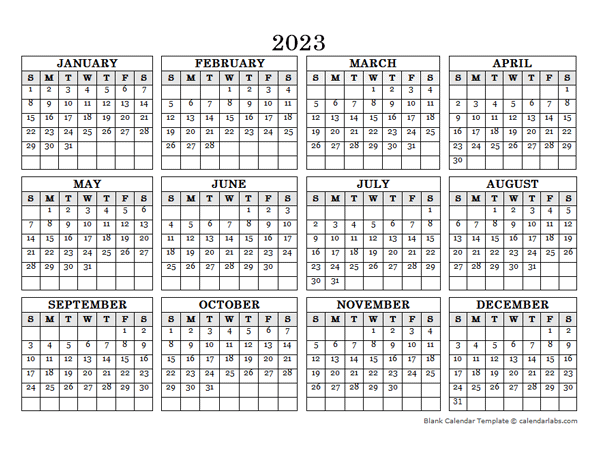 Free Printable Monthly Calendar 2023 Landscape Printable Templates Free