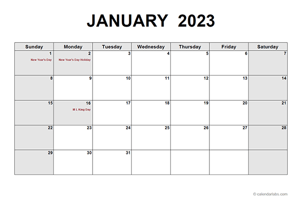 Free Printable 2023 Monthly Calendar Www aubergecourtepointe