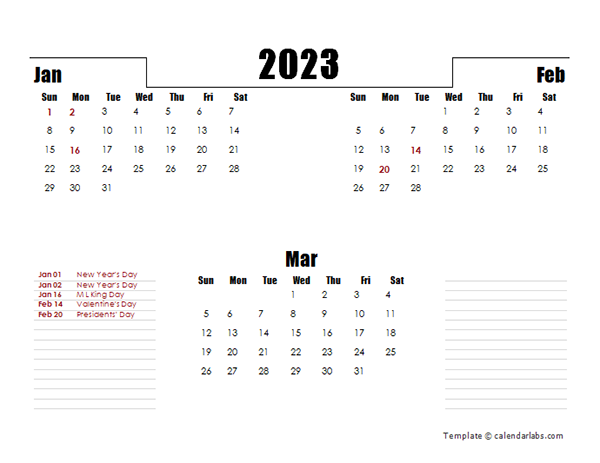 2023 Three Months Word Calendar Template Free Printable Templates 2023 Three Months Word Calendar Template Free Printable Templates