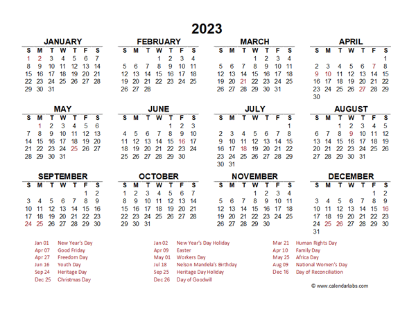 2023-year-at-a-glance-calendar-with-south-africa-holidays-free