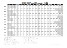 2023-24 Fiscal Calendar Year