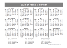 2023-2024 Fiscal Year Quarters Template