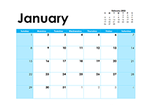 2023 Blank Calendar Colorful Design