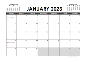 2023 Calendar Planner Indonesia Excel