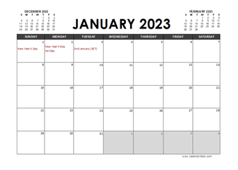 2023 Calendar Planner UK Excel