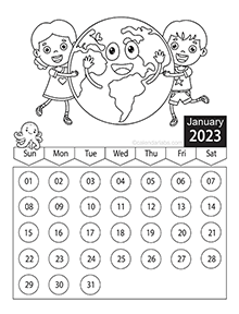 2023 Coloring Planner