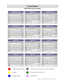 2023 Customizable Yearly Sep Calendar