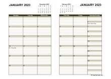 2023 Diary Planner Template