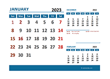 2023 Excel Calendar With Holidays