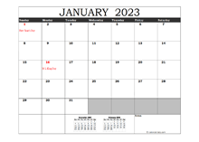 Free 2023 Excel Calendar With US Holidays