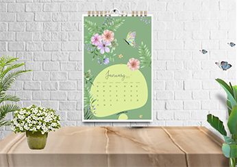 2023 Floral Wall Calendar