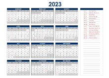 2023 Germany Annual Calendar with Holidays