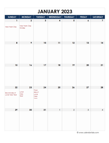 2023 Hong Kong Calendar Spreadsheet Template