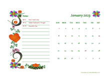 2023 India Calendar Free Printable Template