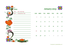 2023 Indonesia Calendar Free Printable Template