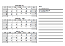 2023 Indonesia Quarterly Calendar with Holidays