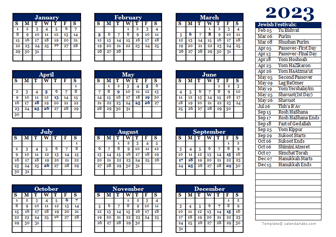 2023 Jewish Calendar – Jewish Religious Festival Calendar 2023