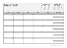 2023 Malaysia Calendar For Vacation Tracking