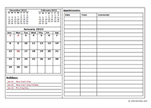 2023 Monthly Appointment Calendar