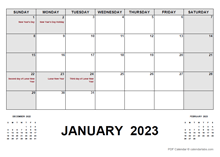 2023 Monthly Planner with Hong Kong Holidays