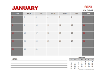 2023 Monthly Powerpoint Calendar
