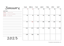 2023 Monthly Schedule Word Template
