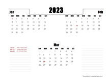 2023 Netherlands Quarterly Planner Template