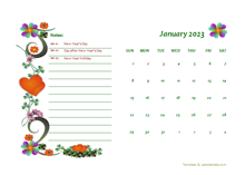 2023 New Zealand Calendar Free Printable Template