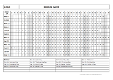 2023 One Page School Calendar Sep