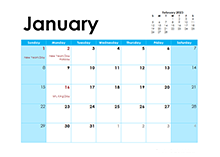 2023 PDF Calendar Blank Month