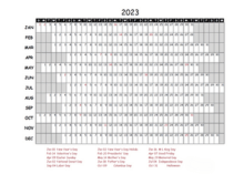 2023 PDF Calendar With Federal Holidays