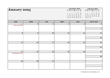 2023 Philippines Calendar For Vacation Tracking