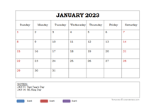 2023 Powerpoint Calendar Template