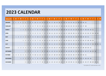 2023 Powerpoint Calendar Timeline