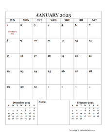 2023 Printable Calendar with Canada Holidays