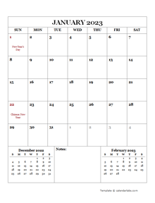 2023 Printable Calendar with Indonesia Holidays
