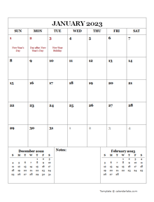 2023 Printable Calendar with New Zealand Holidays