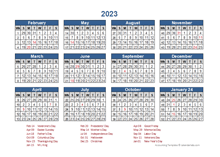 2023 Retail Accounting Calendar 4-4-5